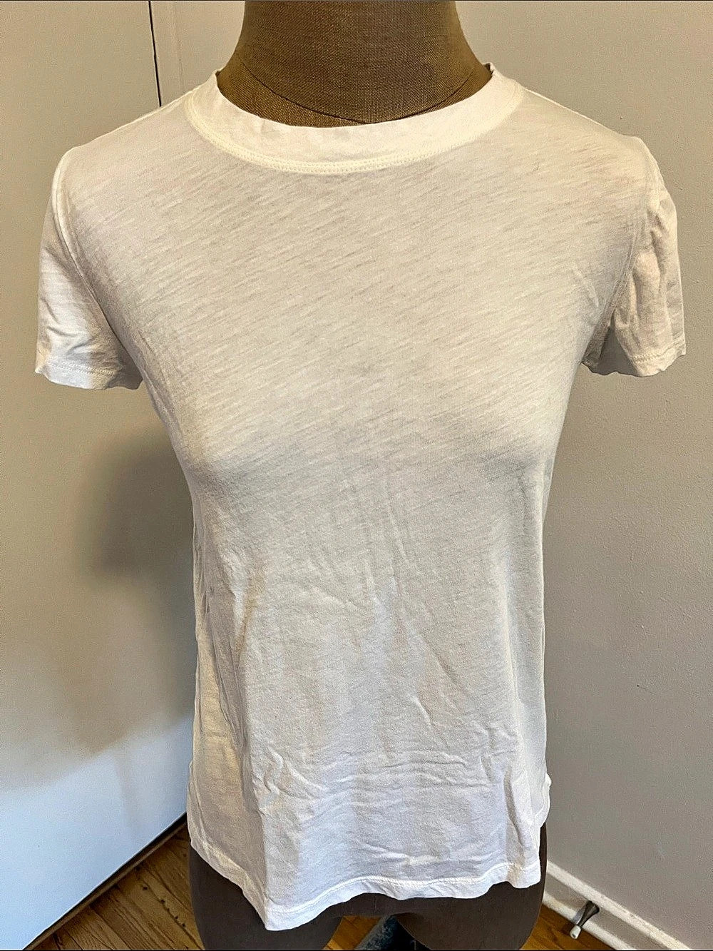 Athleta Cotton Short Sleeve Tee White Small Like New